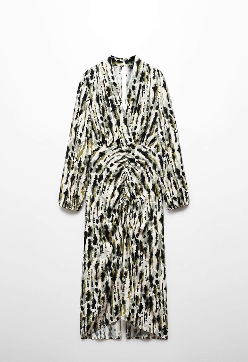 MANGO - Dress Leonor - Light Beige