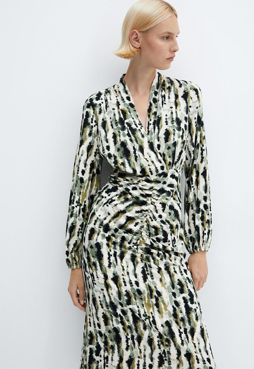 MANGO - Dress Leonor - Light Beige