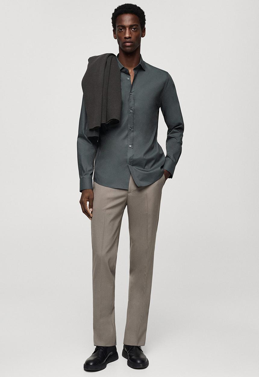 MANGO - Shirt palmar - green