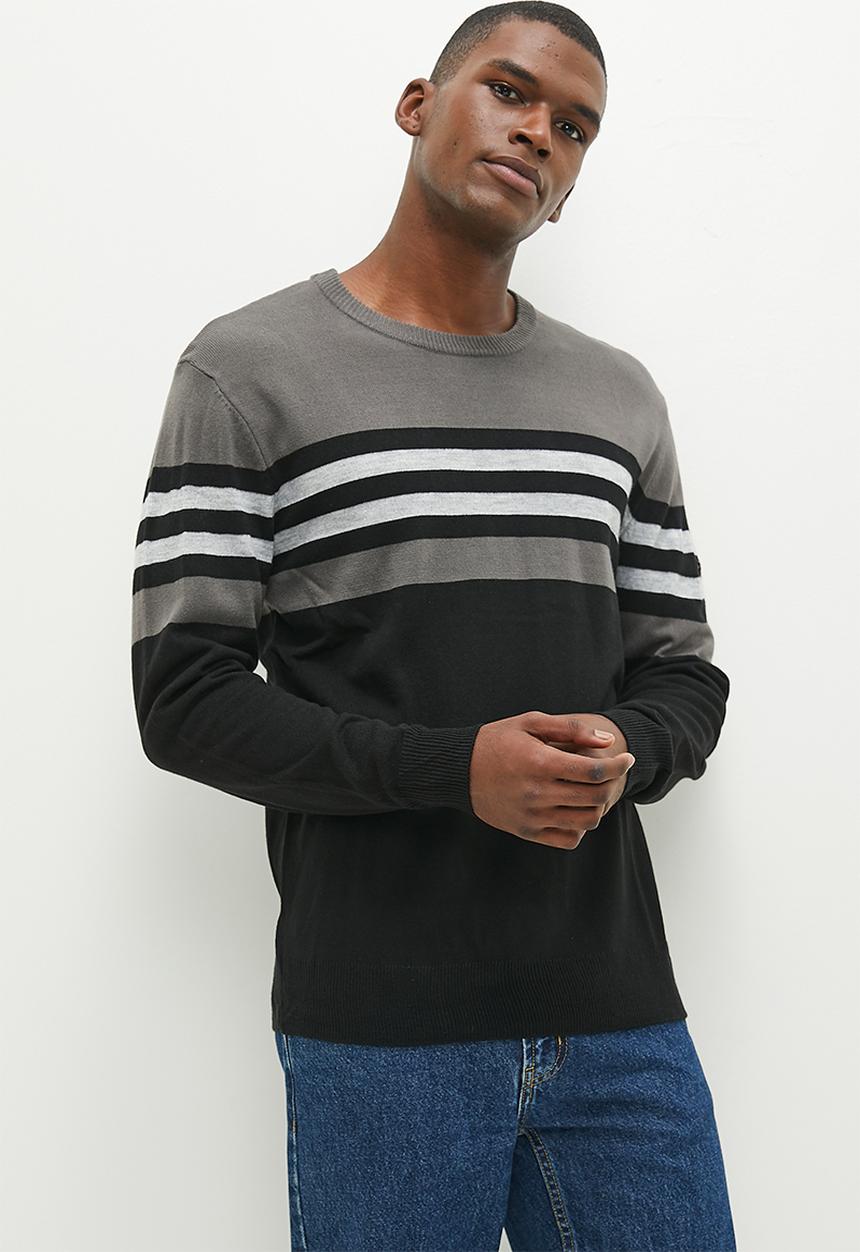Pierre Cardin - Hermes Striped Knitwear - Grey