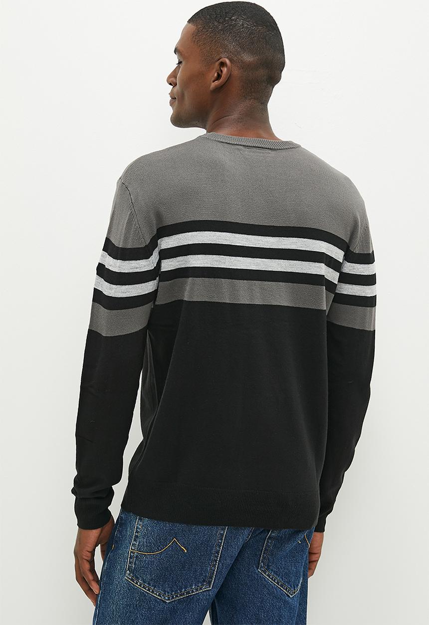 Pierre Cardin - Hermes Striped Knitwear - Grey