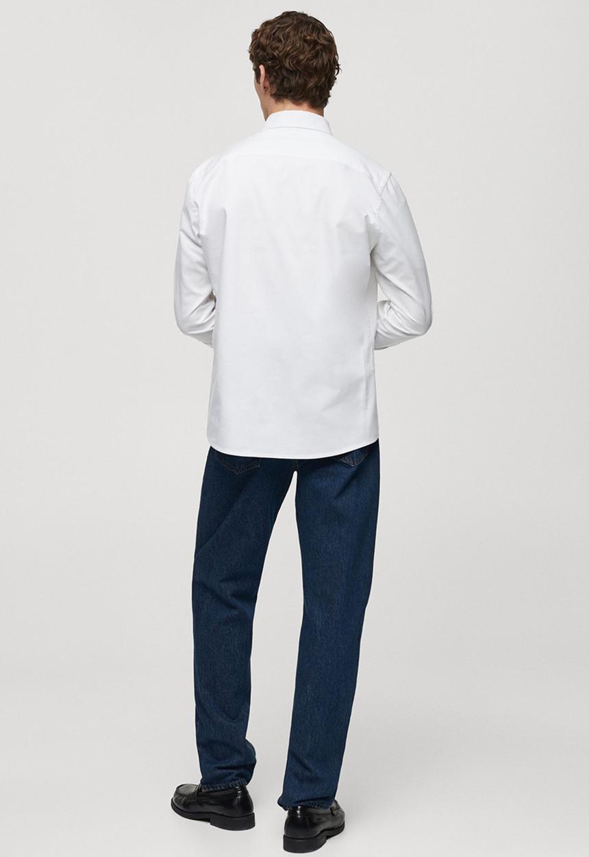 MANGO - Shirt oxford - white