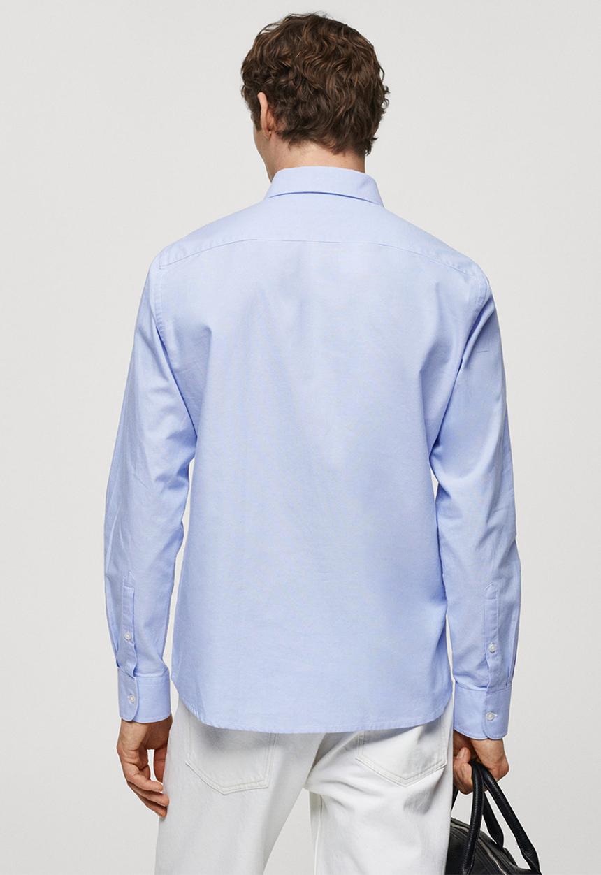 MANGO - Shirt oxford - sky-blue