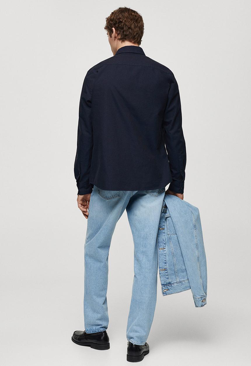 MANGO - Shirt oxford - navy
