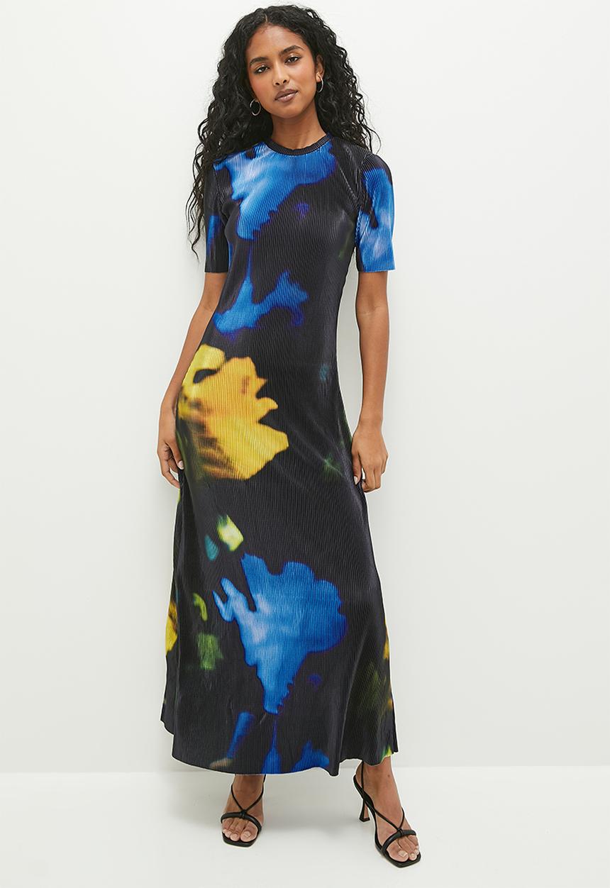 Superbalist - Plisse midi dress - multi 