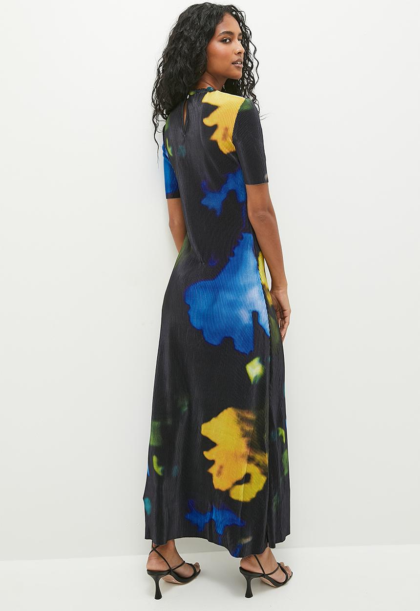 Superbalist - Plisse midi dress - multi 
