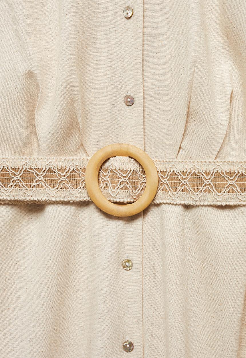 MANGO - Dress sand-h - light beige