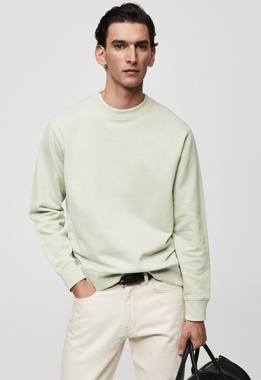 MANGO - Sweatshirt nole - pastel green
