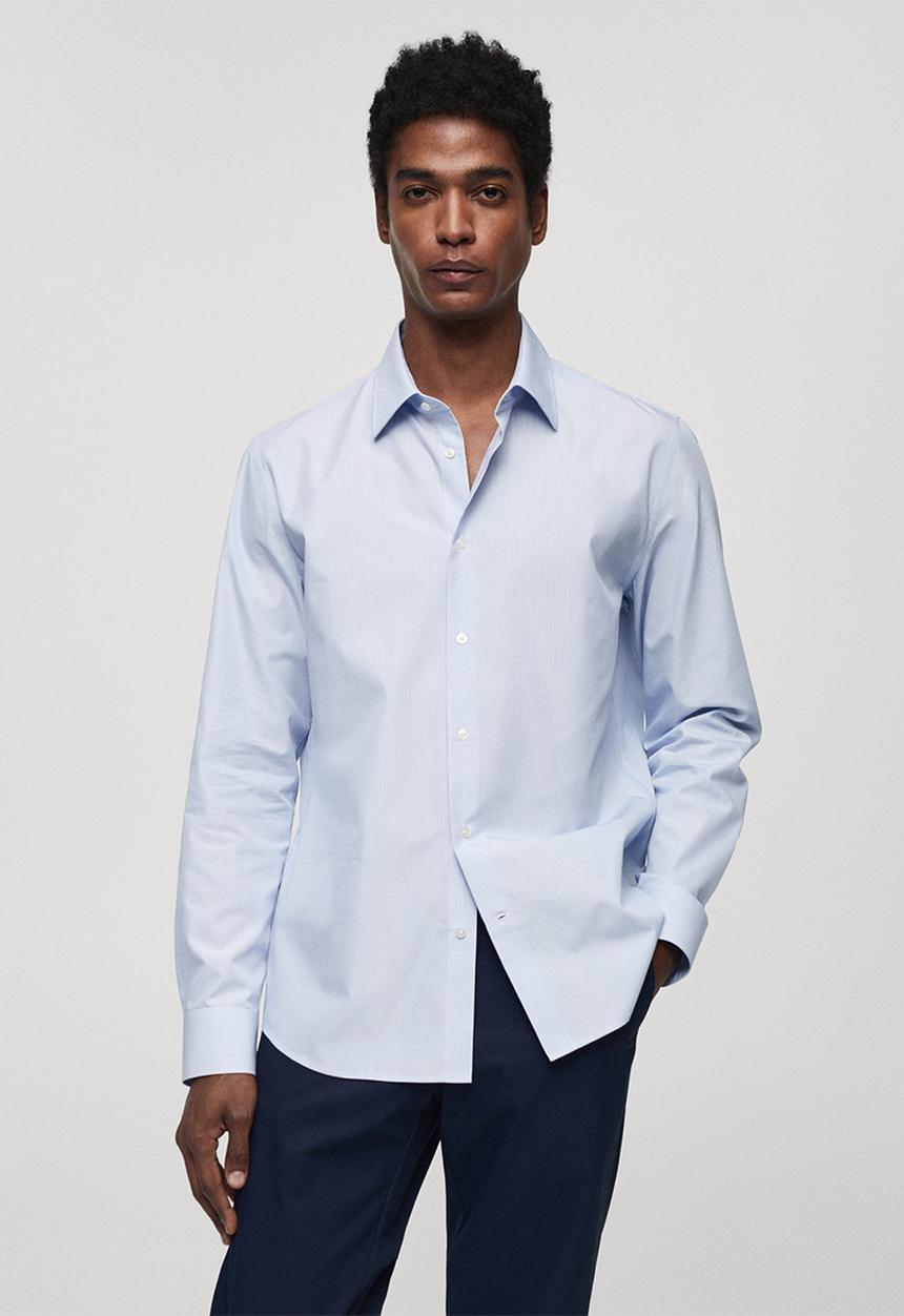 MANGO - Shirt sanlucar - sky-blue