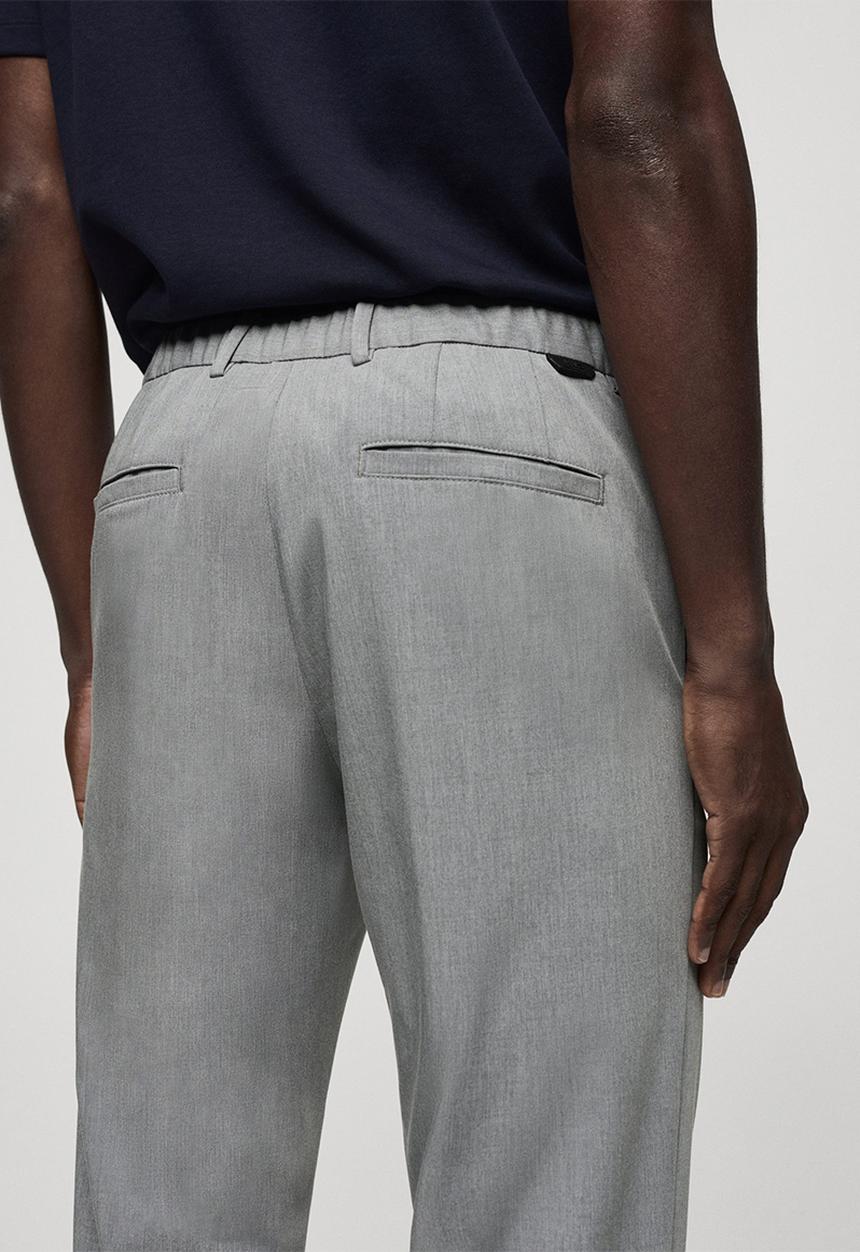 MANGO - Trousers bologna-grey