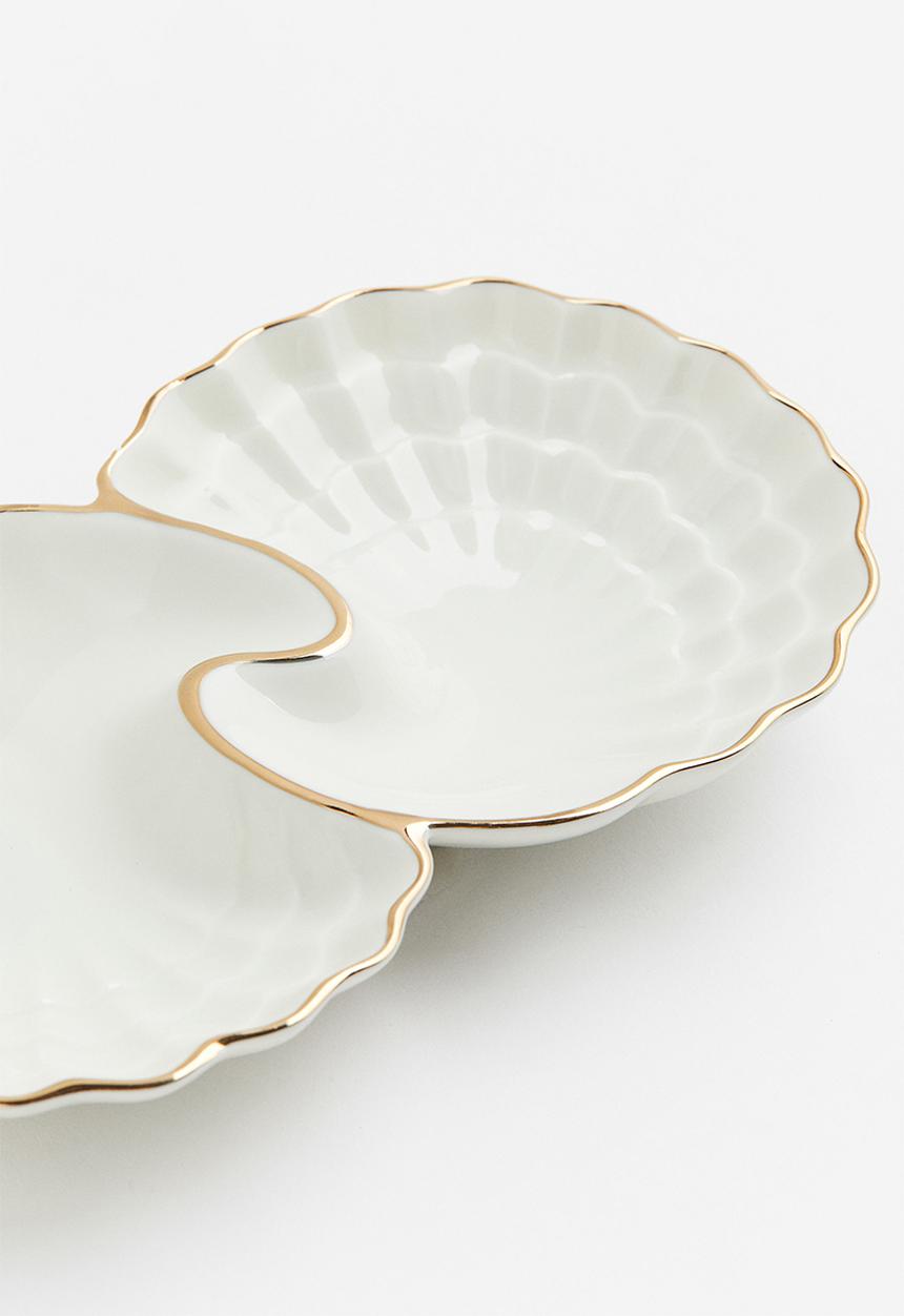 H&M - Porcelain serving dish - white
