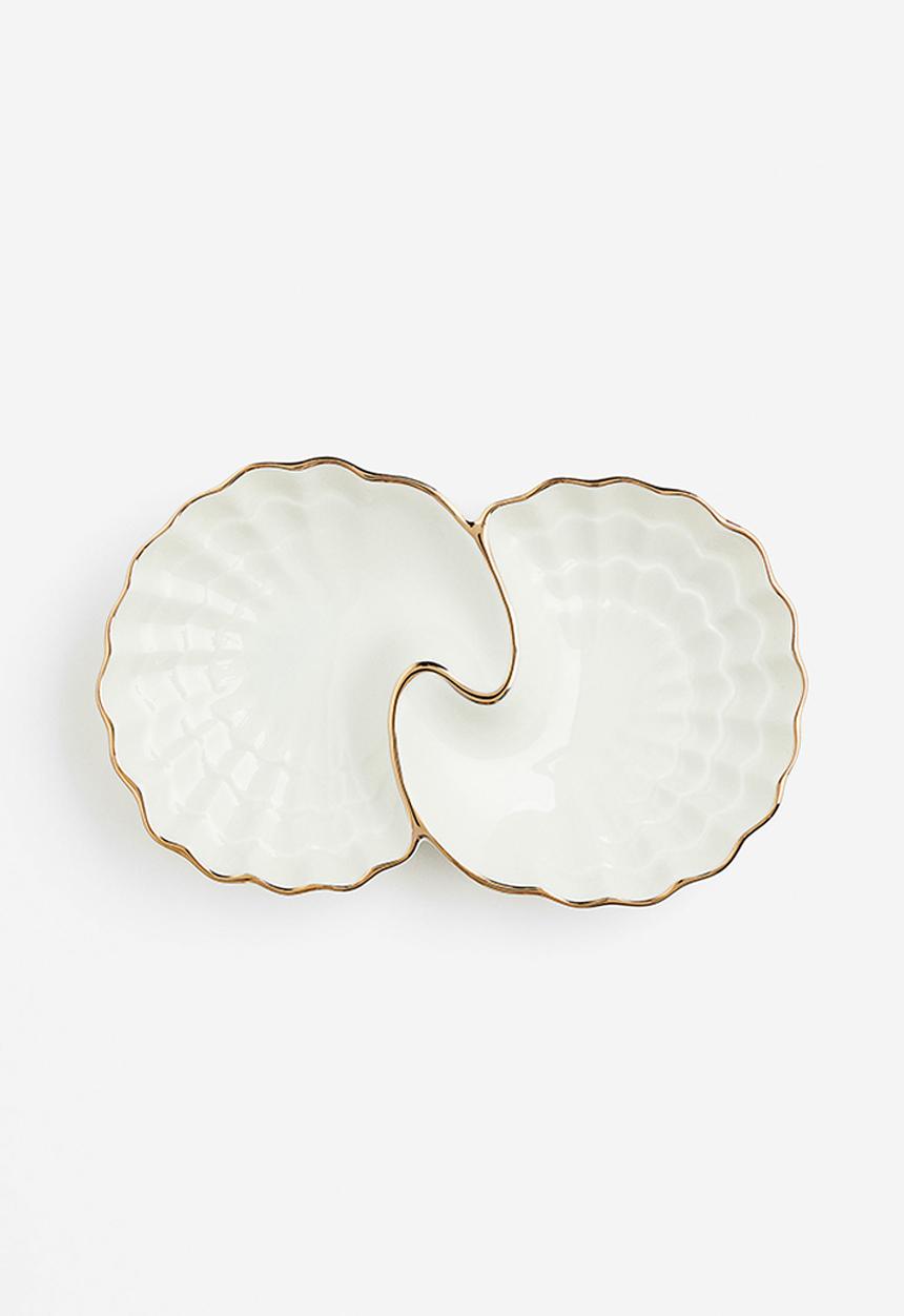 H&M - Porcelain serving dish - white