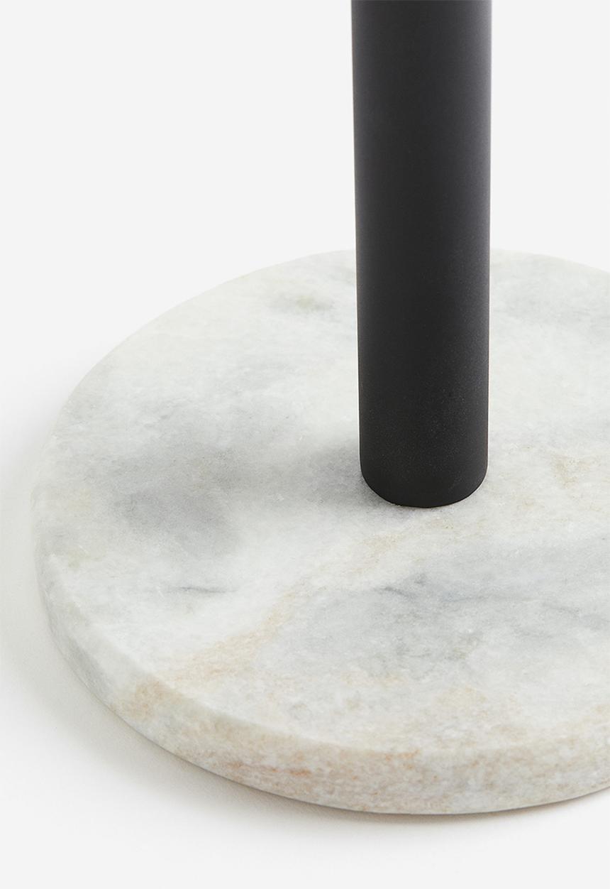 H&M - Marble paper towel holder - black