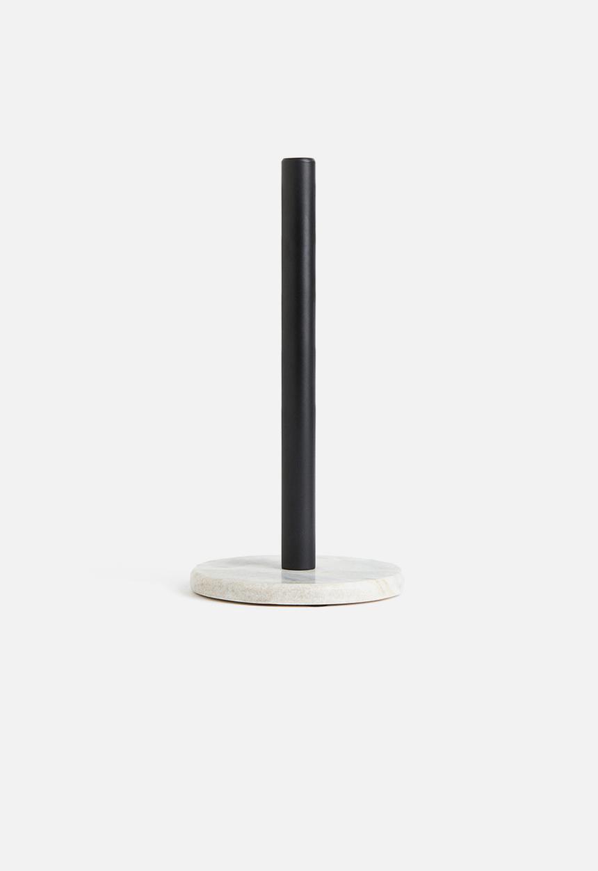 H&M - Marble paper towel holder - black