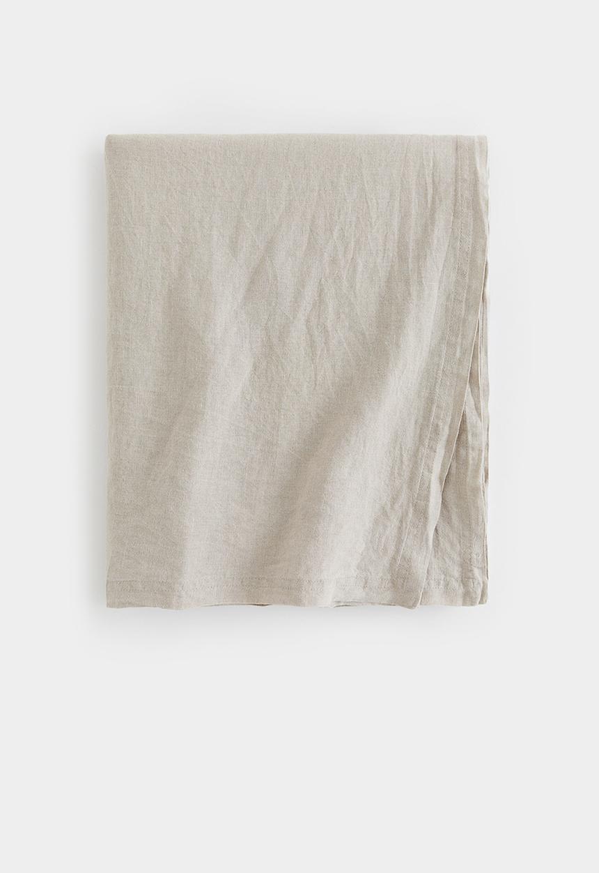 H&M - Washed linen tablecloth - beige