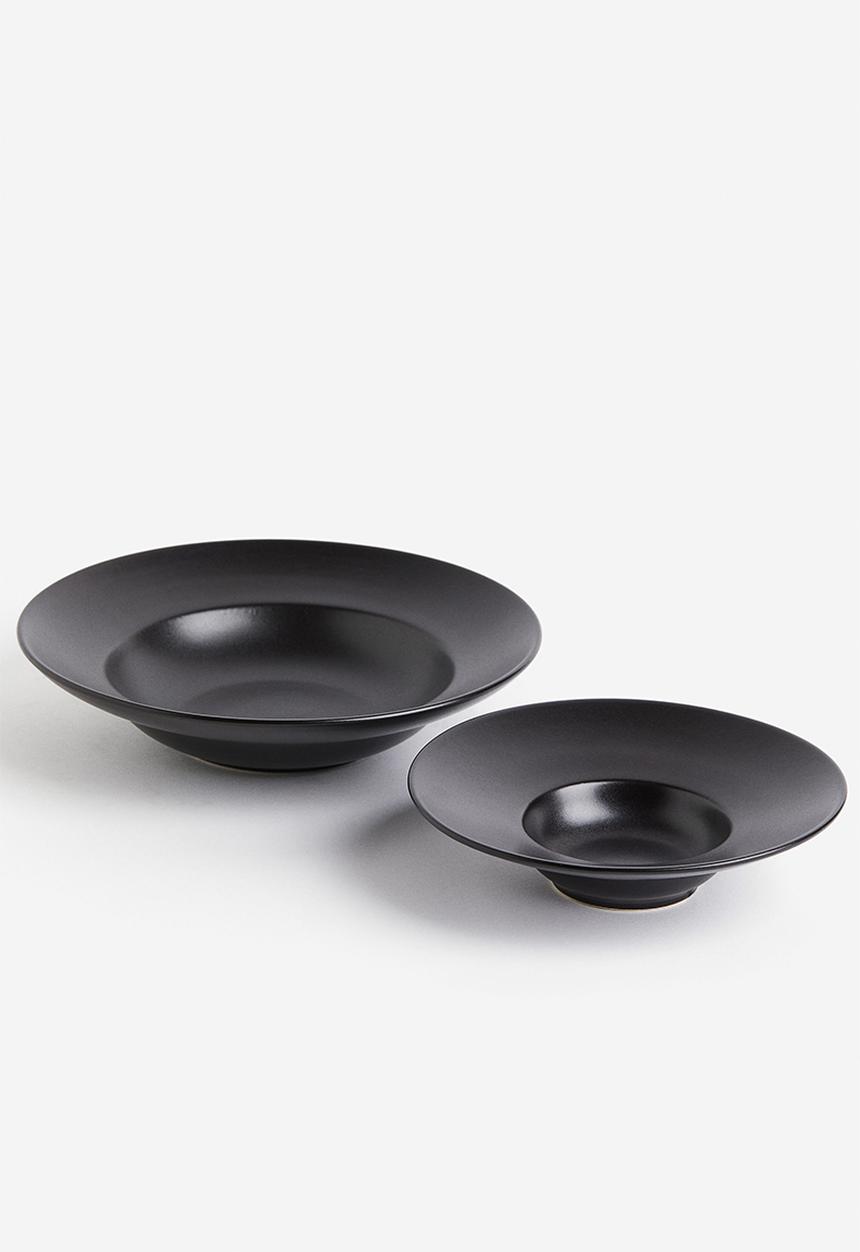 H&M - Stoneware dessert bowl - black