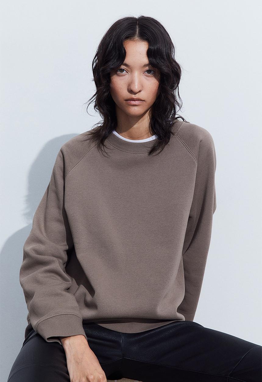 H&M - Sweatshirt - dark beige