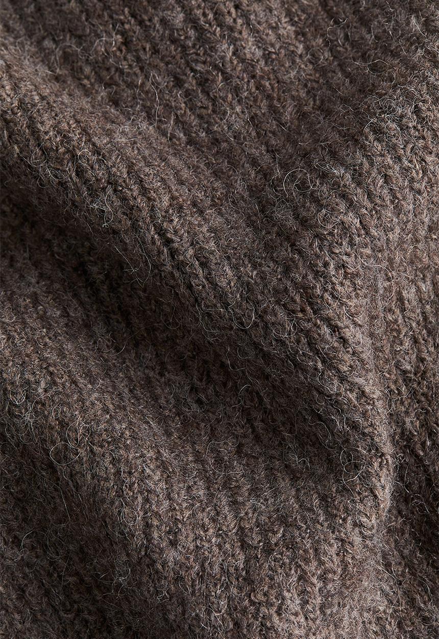 H&M - Tie-belt cardigan - dark brown 