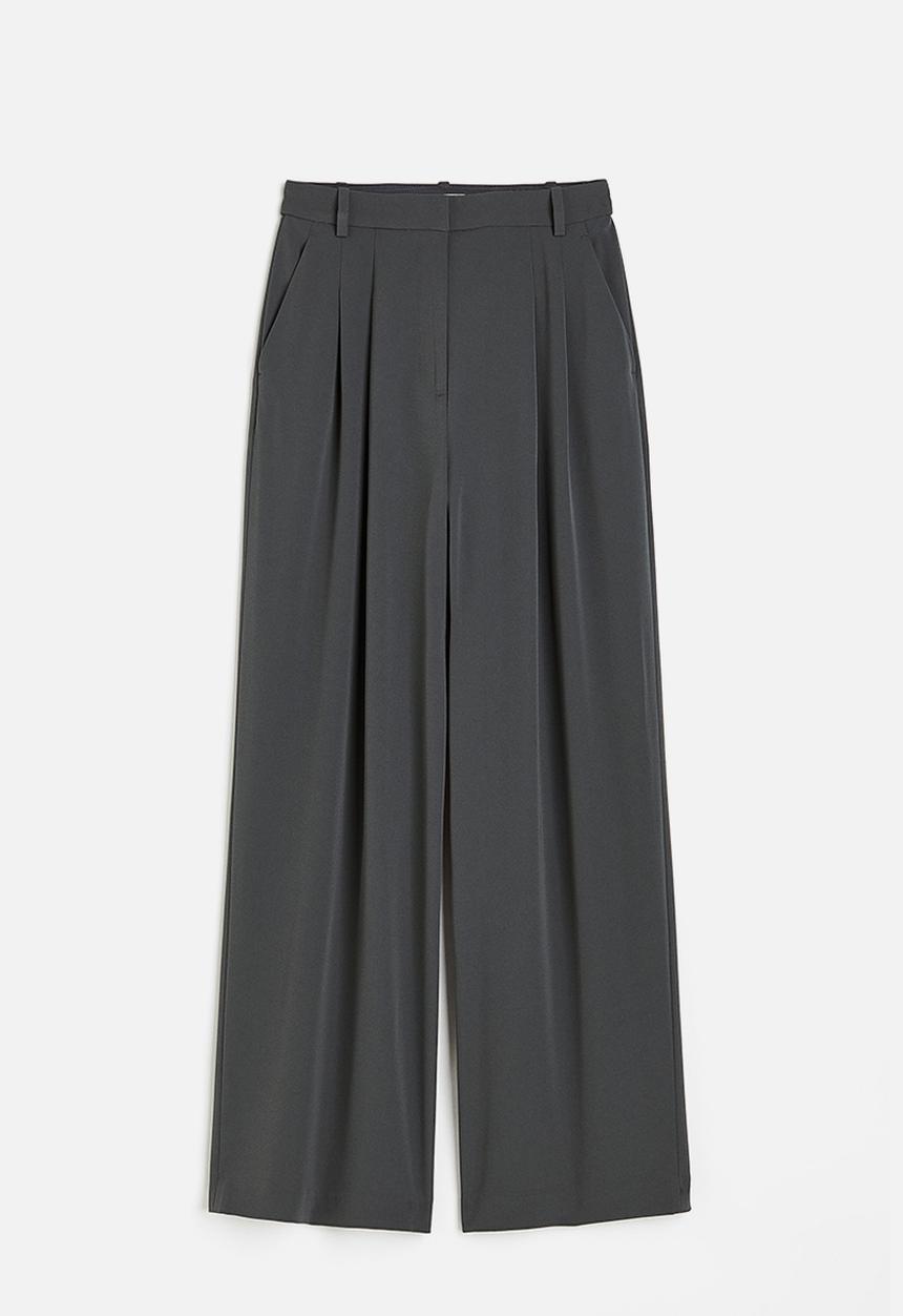 H&M - Wide trousers - dark grey