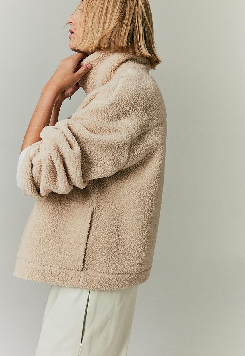 H&M - Teddy jacket - light beige