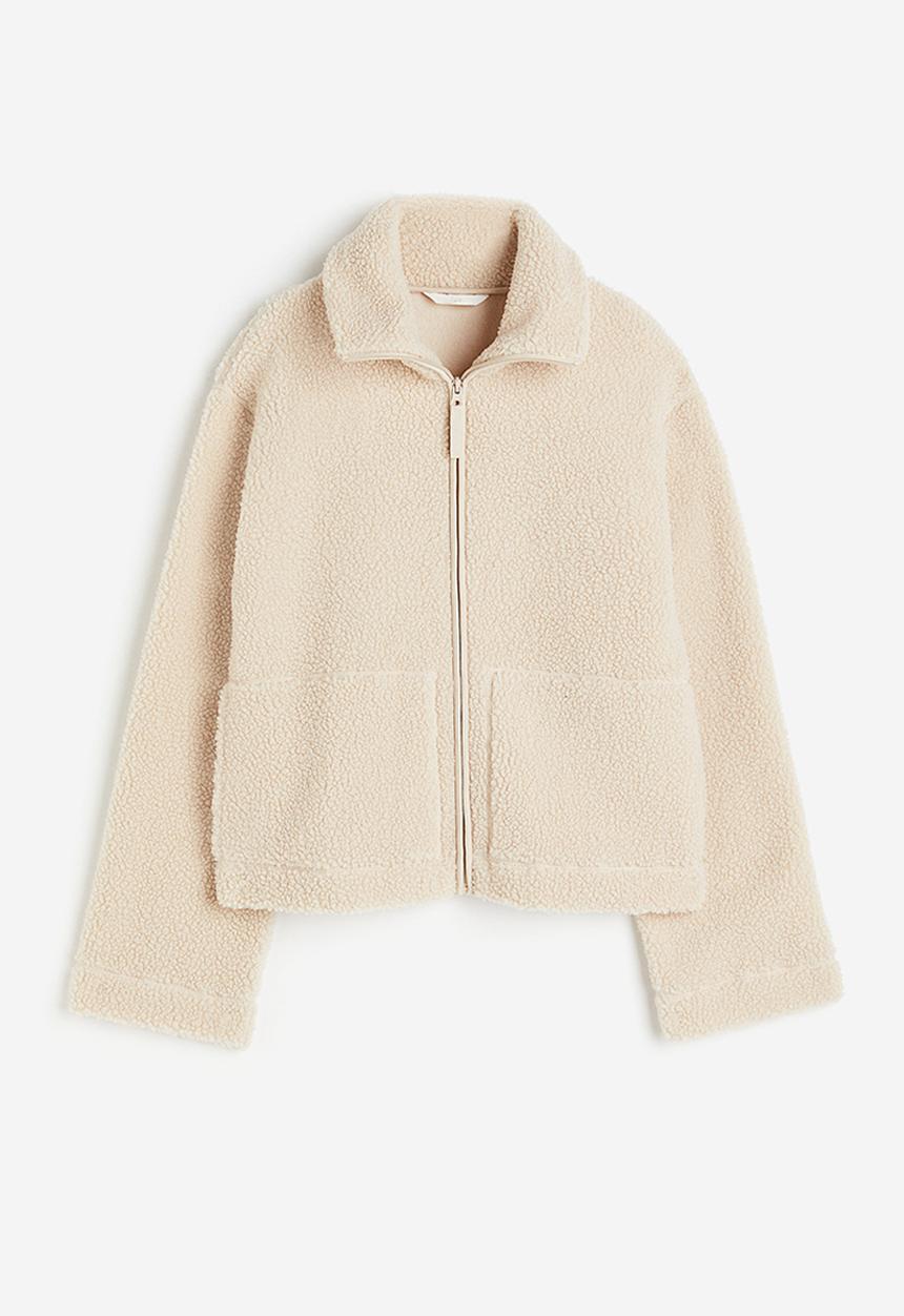 H&M - Teddy jacket - light beige