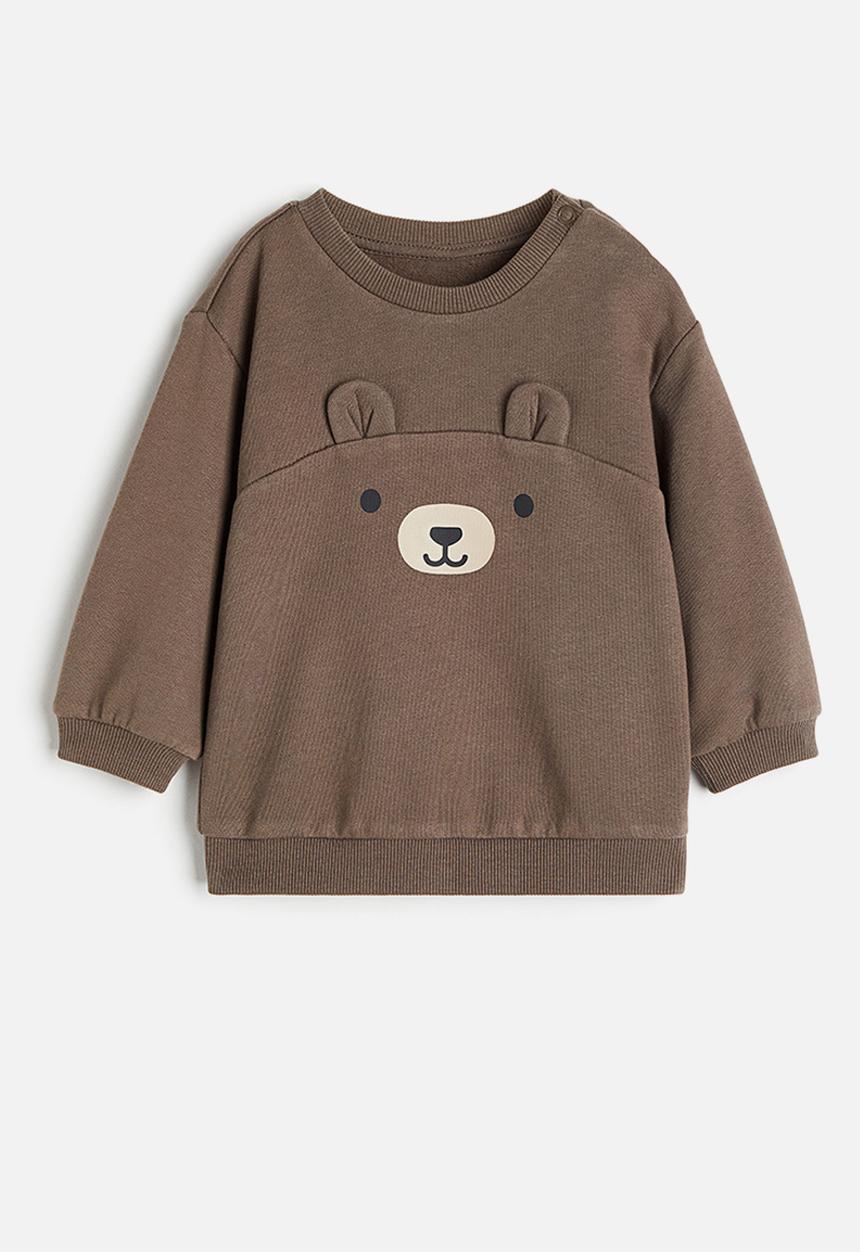 H&M - Cotton sweatshirt - brown bear