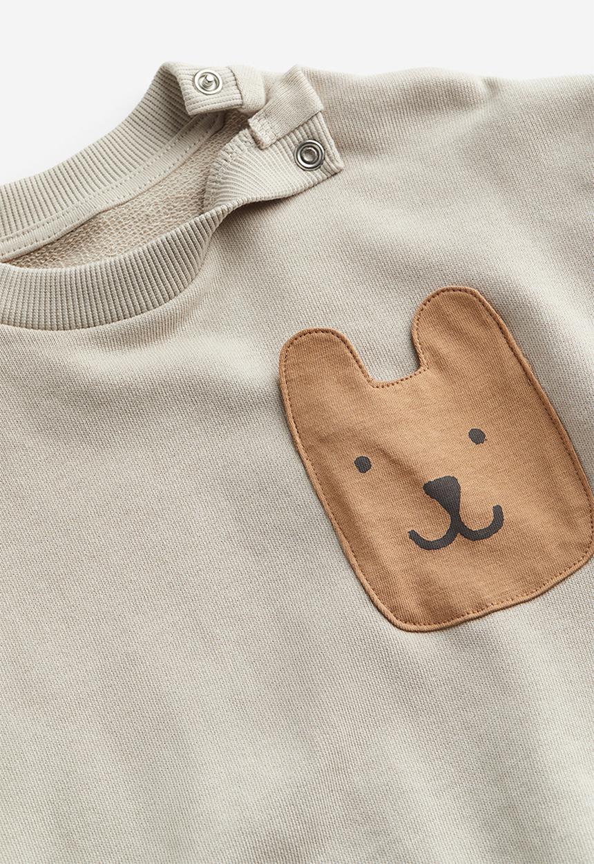 H&M - 2 piece sweatshirt set - light mole bear 