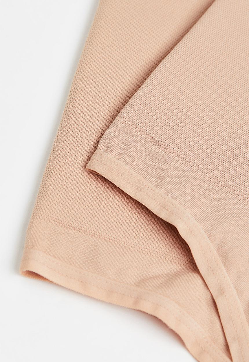 H&M - 2-Pack medium shape thong briefs -  light beige