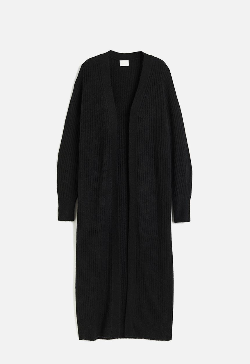 H&M - Long cardigan - black