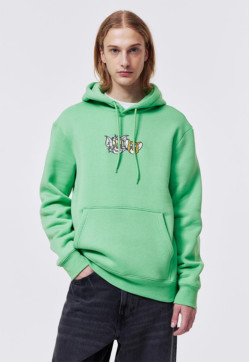 H&M - Regular fit hoodie - light green/tom and jerry