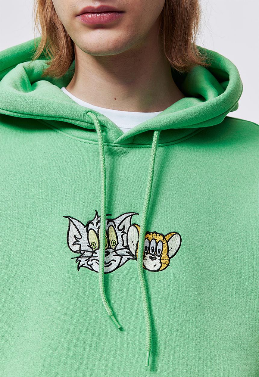 H&M - Regular fit hoodie - light green/tom and jerry