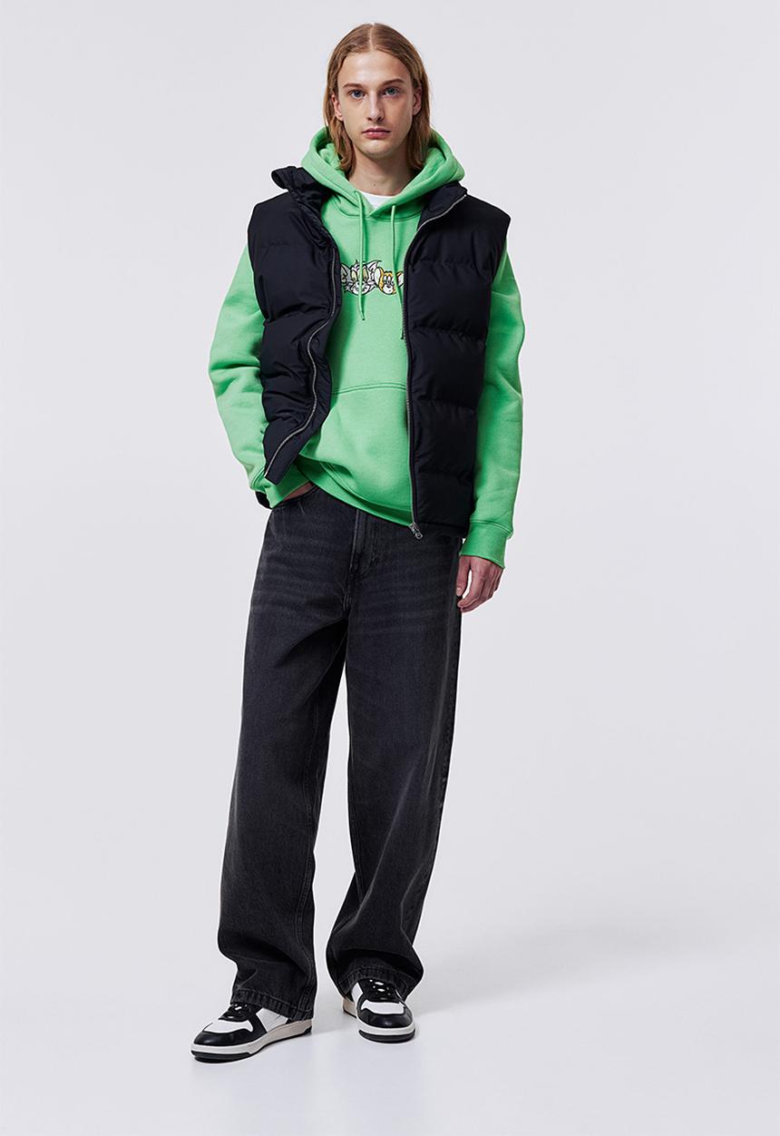 H&M - Regular fit hoodie - light green/tom and jerry