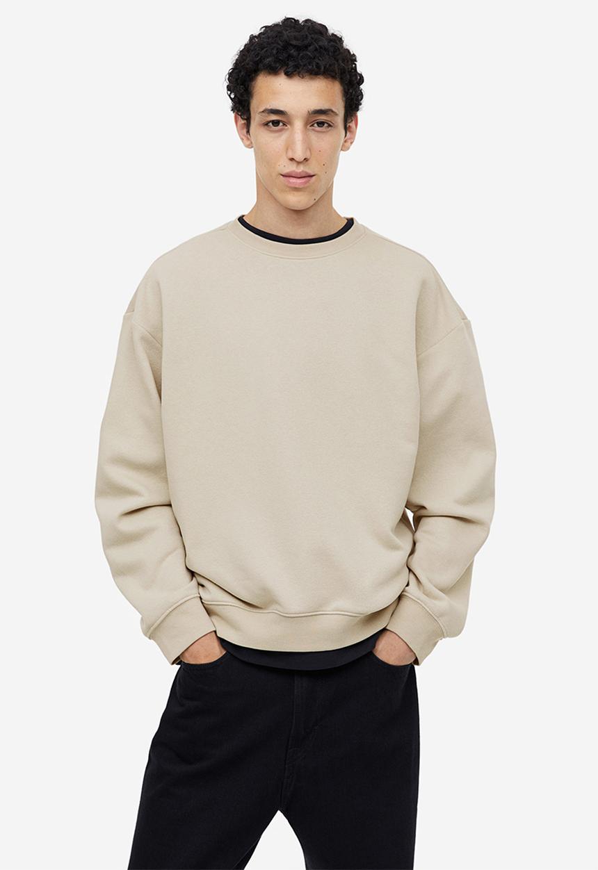 H&M - Loose fit sweatshirt - beige