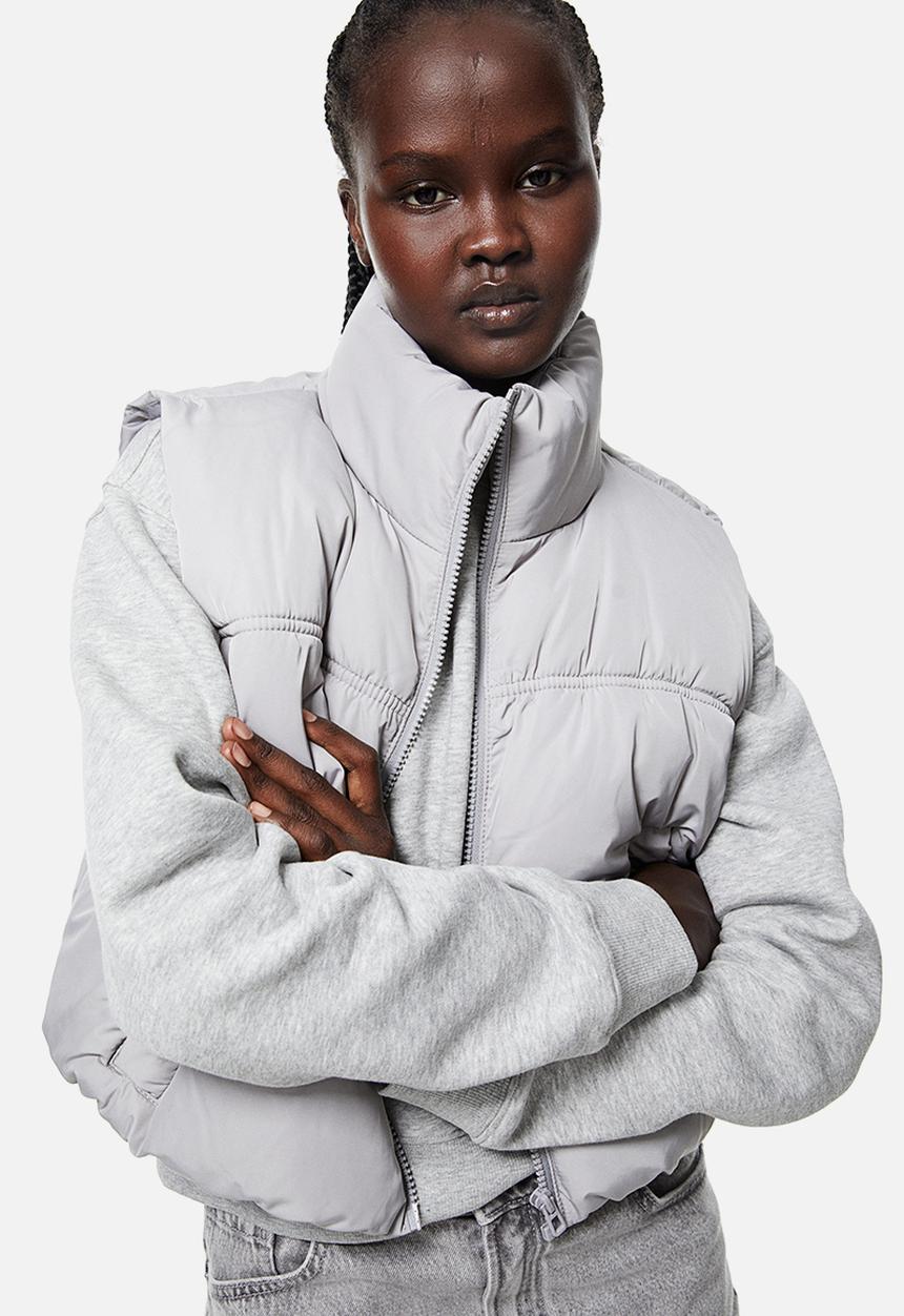 H&M - Puffer gilet - light grey