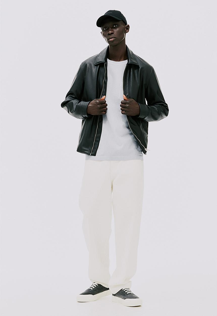 H&M - Loose fit washed-look t-shirt - light grey