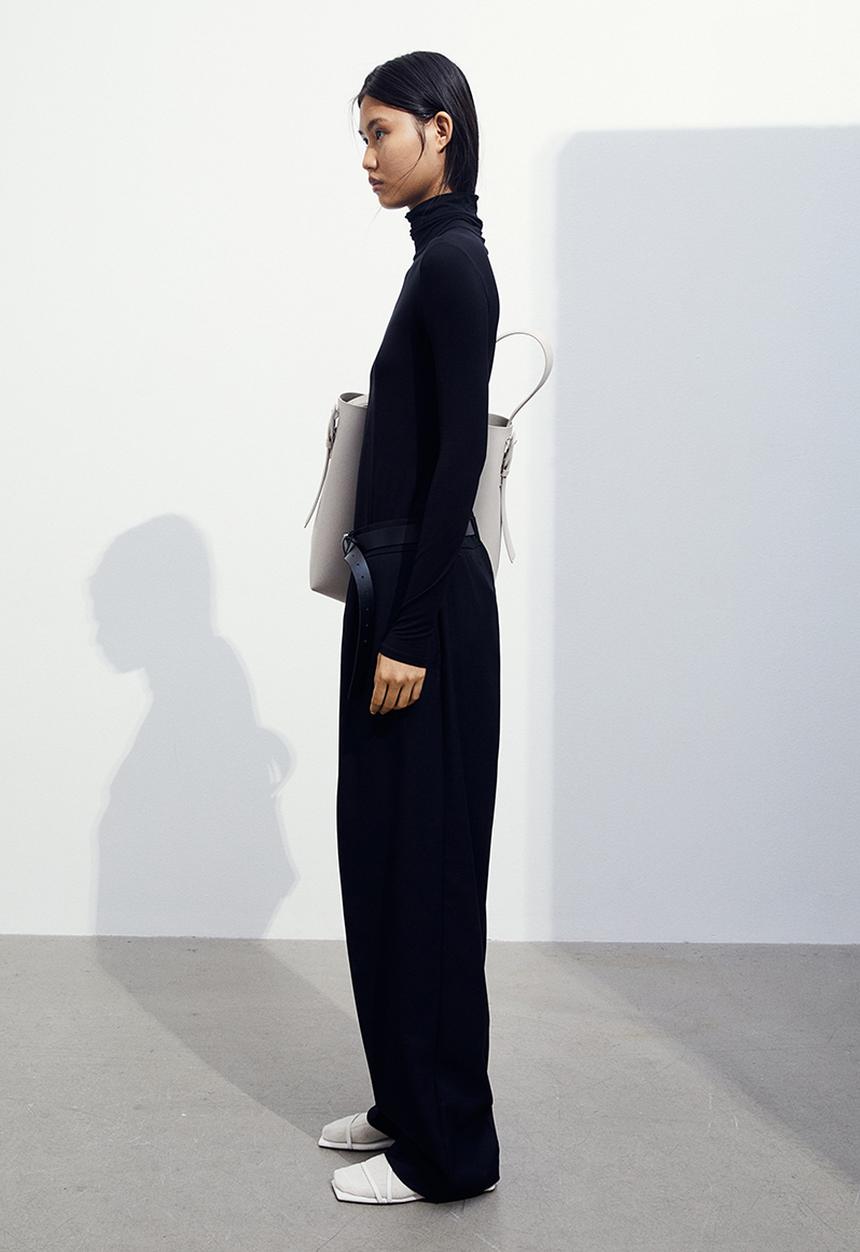 H&M - Polo-neck top - black