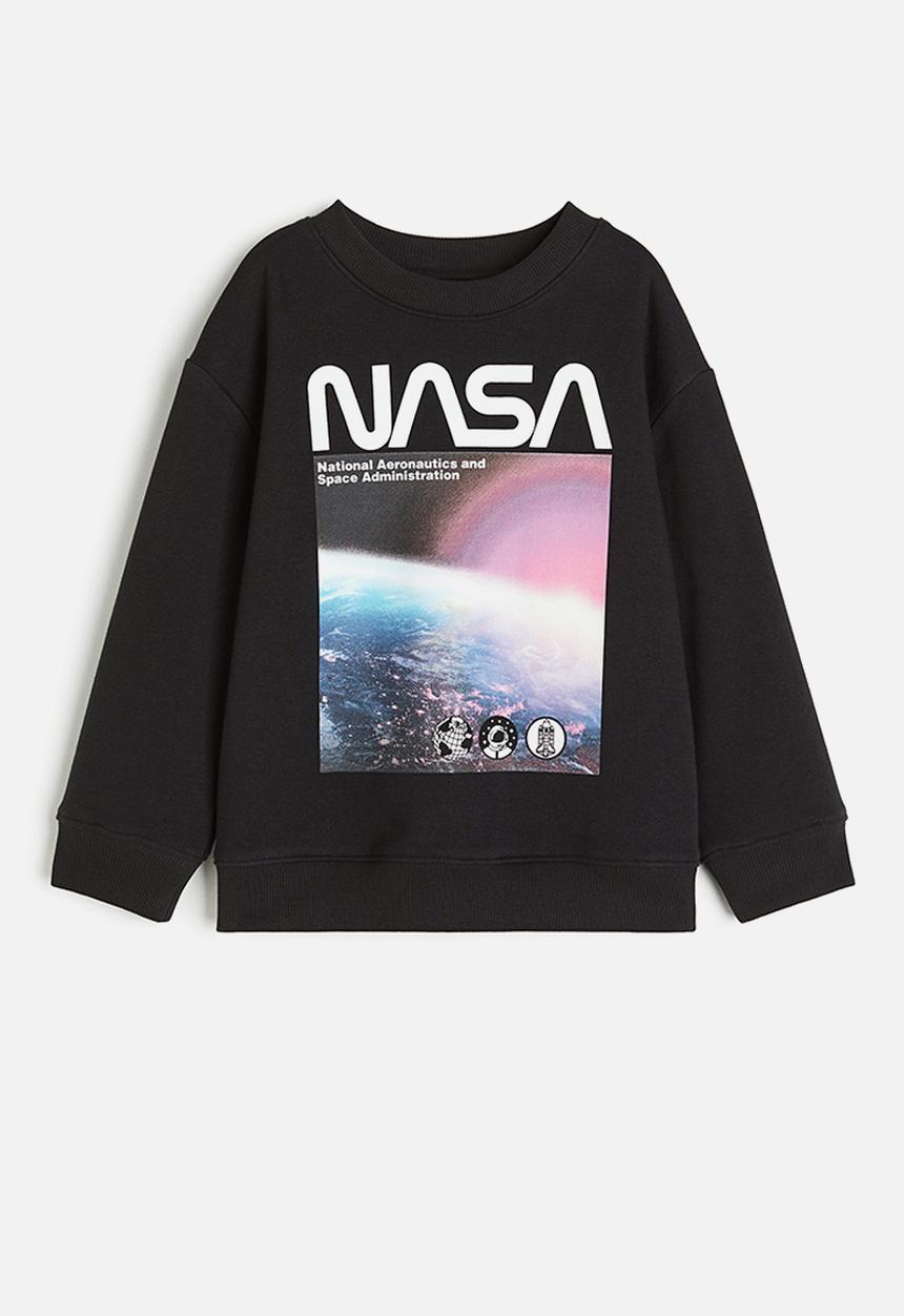H&M - Sweatshirt - black nasa