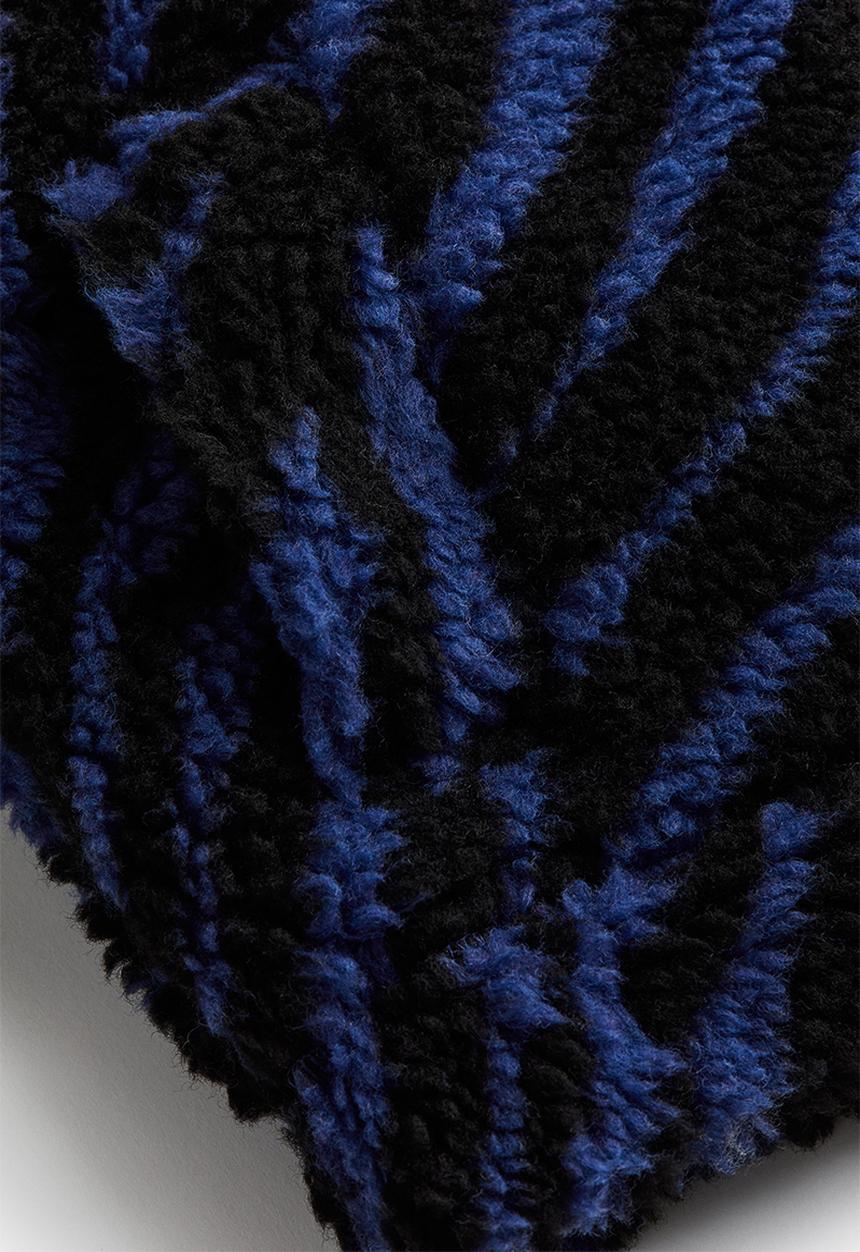 H&M - Teddy jacket - blue patterned