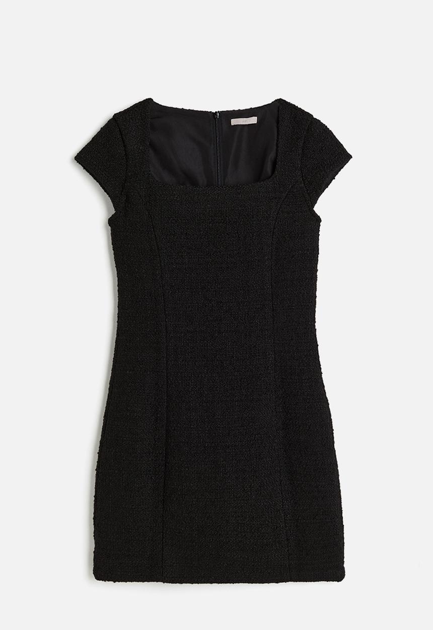 H&M - Bouclé dress - black