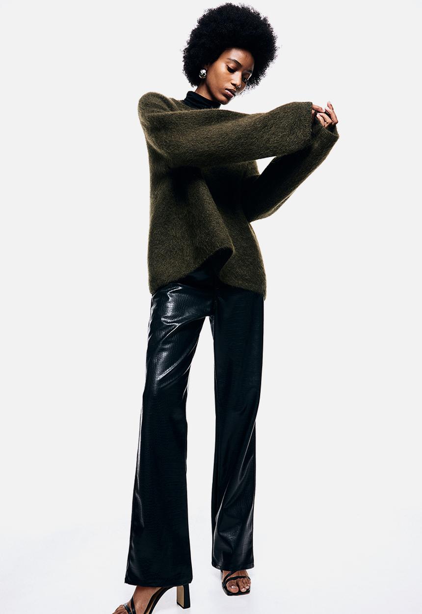 H&M - Oversized mohair-blend jumper - forest green