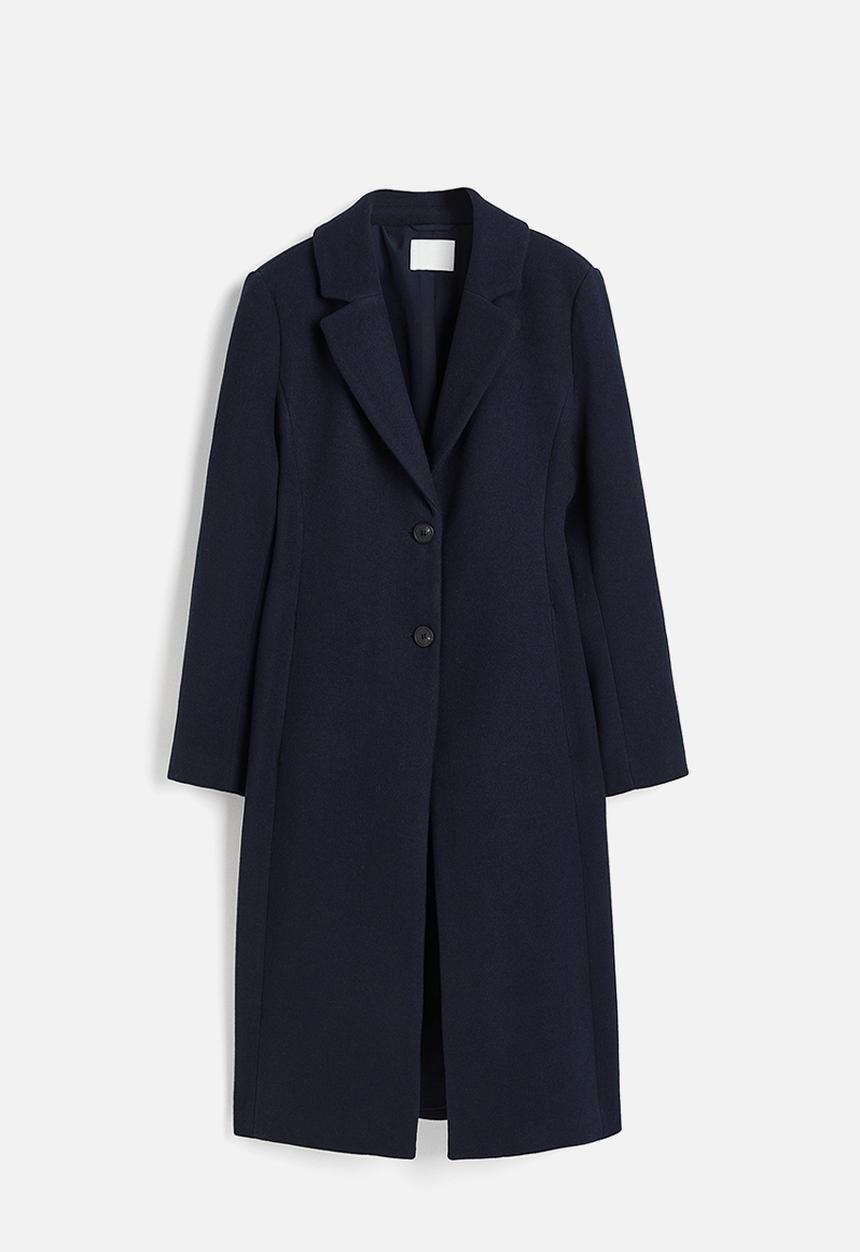 H&M - Single-breasted coat - navy blue