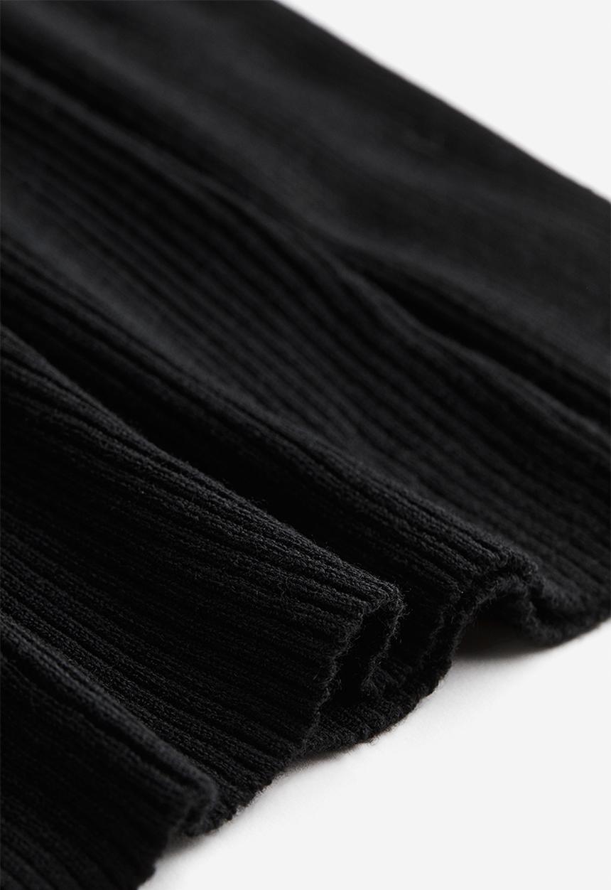 H&M - Rib-knit top - black