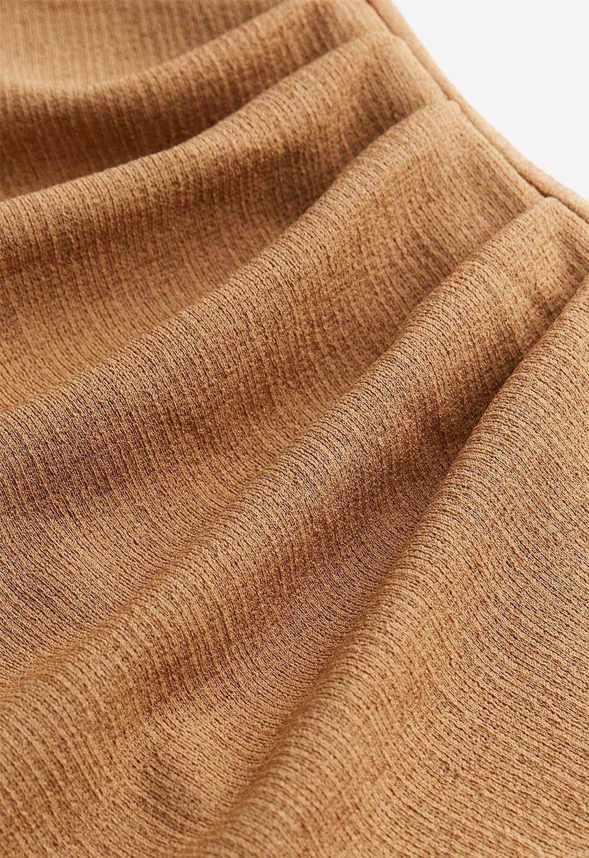 H&M - Wrap jersey dress - dark beige
