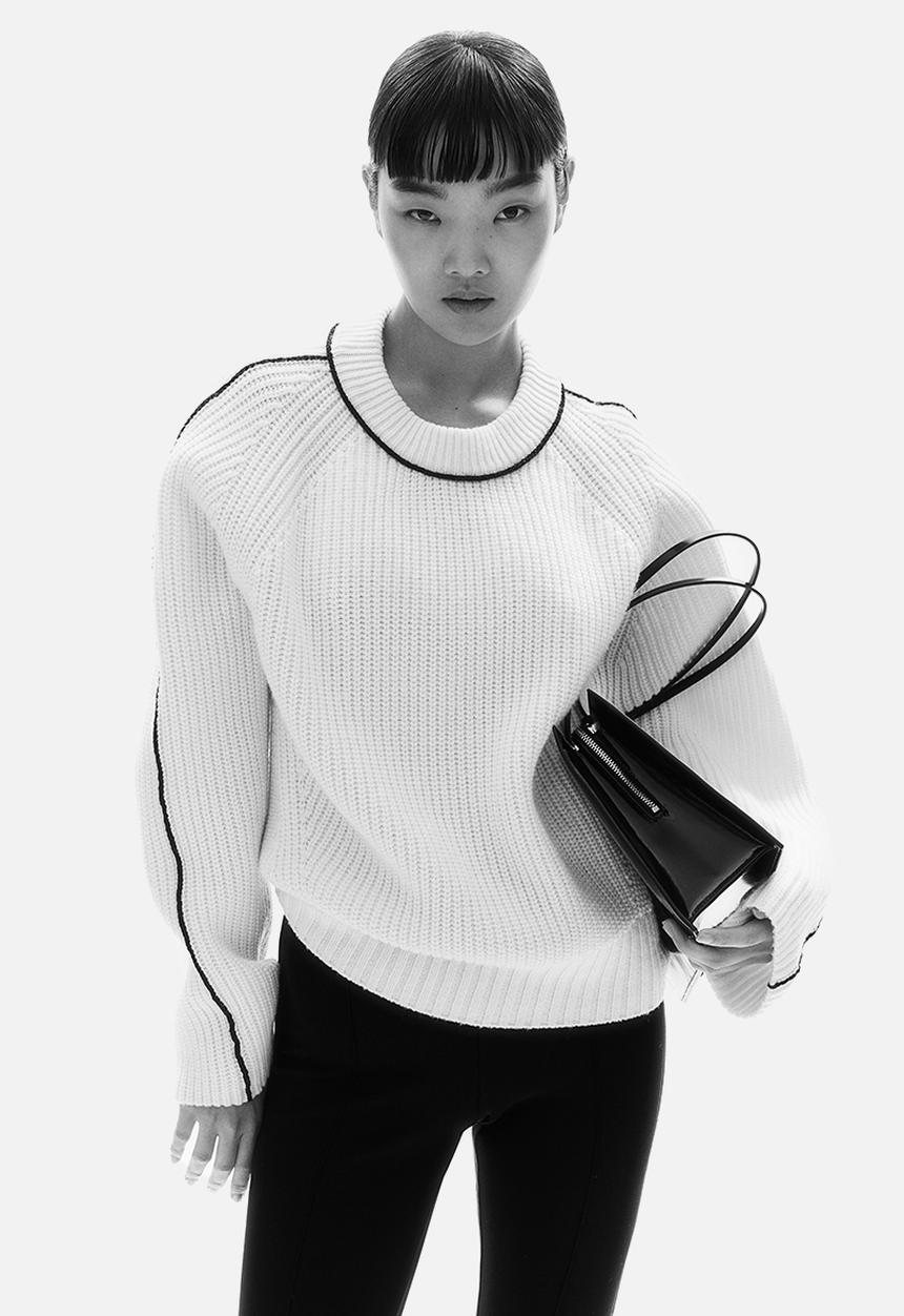 H&M - Wool-blend jumper - cream & black