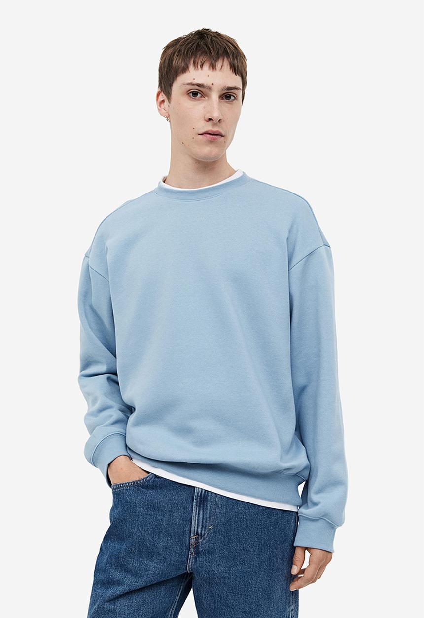 H&M - Loose fit sweatshirt - light blue