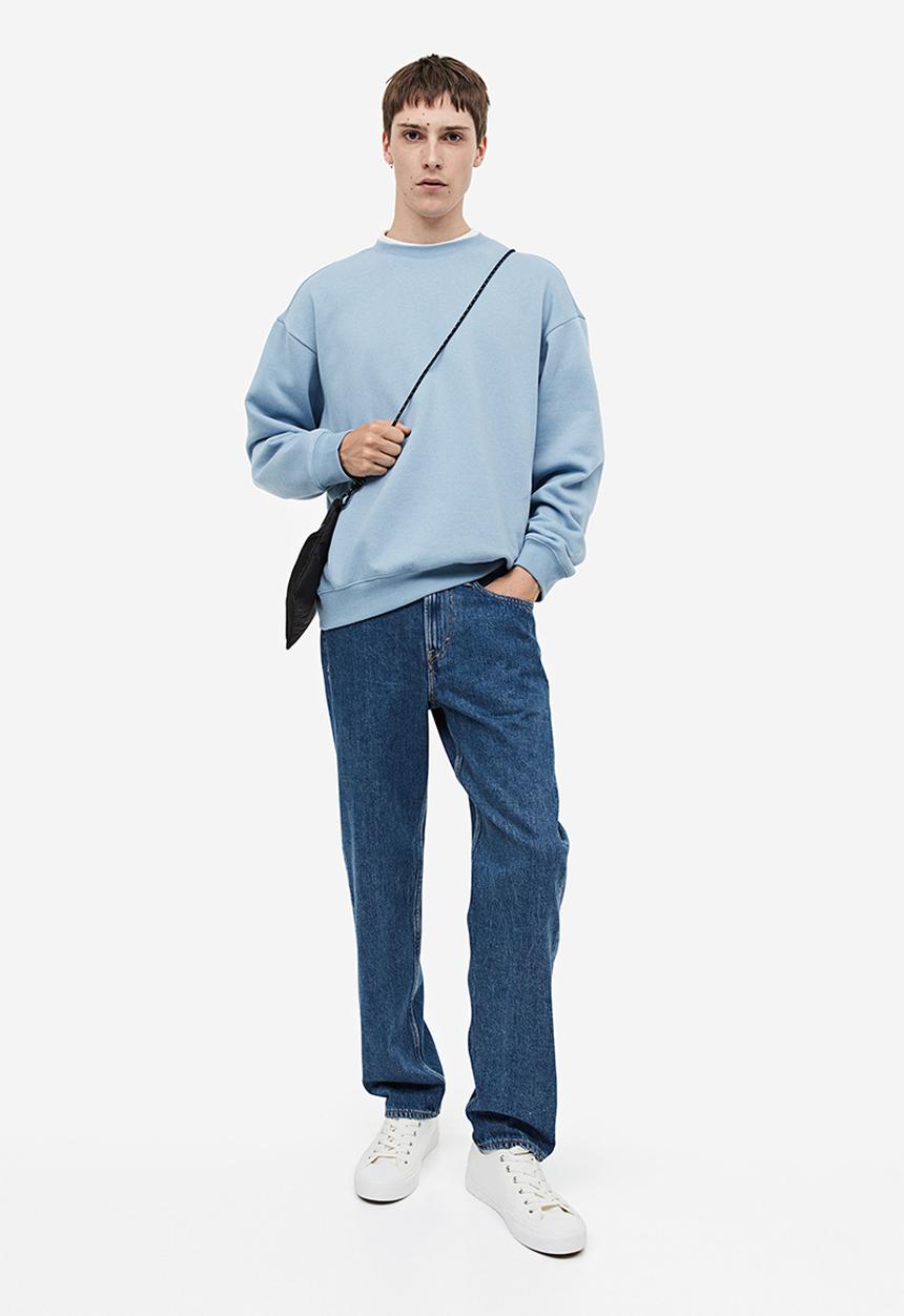 H&M - Loose fit sweatshirt - light blue