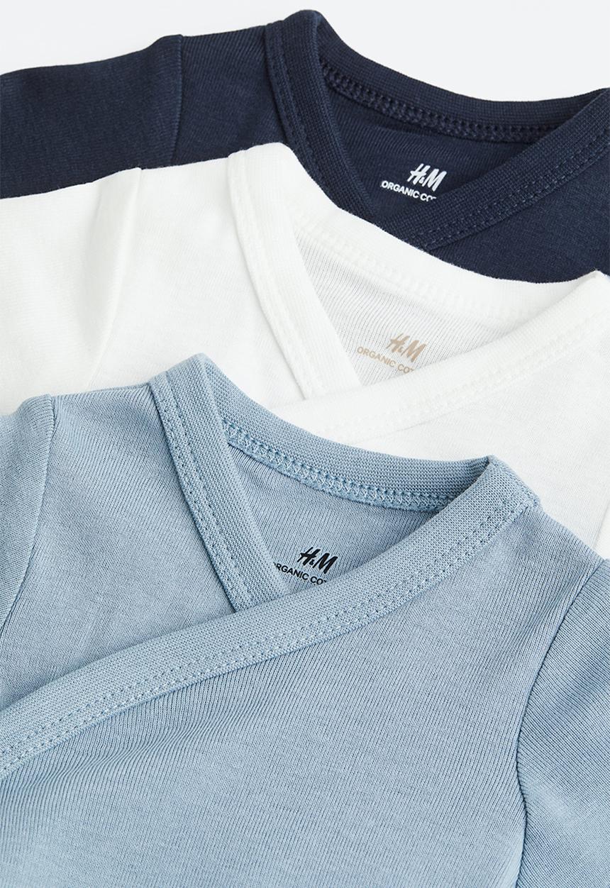 H&M - 6-piece cotton set - blue & white