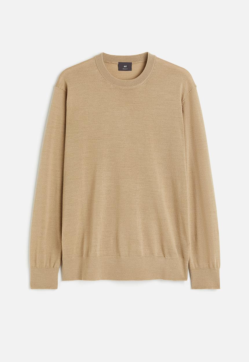 H&M - Regular fit wool-blend jumper - beige