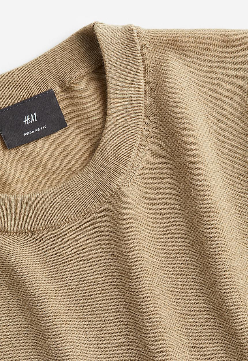 H&M - Regular fit wool-blend jumper - beige