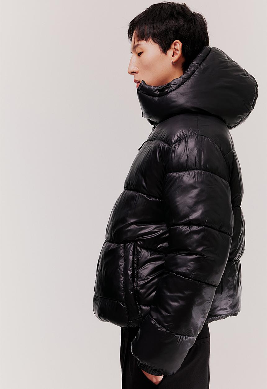 H&M - Oversized fit puffer jacket - black